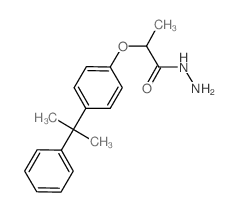 2-[4-(1-甲基-1-苯基乙基)苯氧基]丙肼结构式