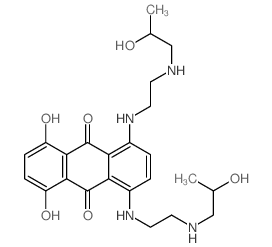 5,8-dihydroxy-1,4-bis[2-(2-hydroxypropylamino)ethylamino]anthracene-9,10-dione structure