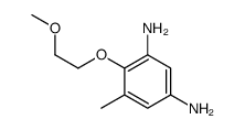 4-(2-methoxyethoxy)-5-methylbenzene-1,3-diamine结构式