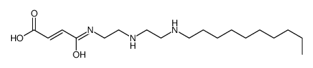 (Z)-4-[[2-[[2-(Decylamino)ethyl]amino]ethyl]amino]-4-oxo-2-butenoic acid结构式