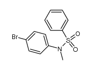 N-(4-bromophenyl)-N-methyl-benzenesulfonamide结构式