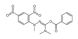 [N,N-dimethyl-N'-(N-methyl-2,4-dinitroanilino)carbamimidoyl] benzoate结构式