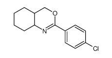 (4aR,8aS)-2-(4-chlorophenyl)-4a,5,6,7,8,8a-hexahydro-4H-3,1-benzoxazine Structure