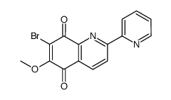 7-bromo-6-methoxy-2-(2'-pyridyl)quinoline-5,8-quinone结构式