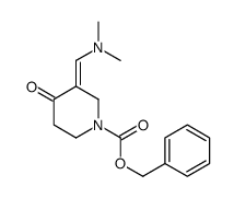 3-Dimethylaminomethylene-4-oxo-piperidine-1-carboxylic acid benzyl ester Structure