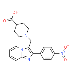 1-[2-(4-NITROPHENYL)IMIDAZO[1,2-A]PYRIDIN-3-YLMETHYL]PIPERIDINE-4-CARBOXYLICACID picture