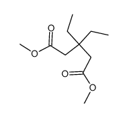 3,3-diethyl-glutaric acid dimethyl ester Structure