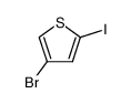 4-bromo-2-iodothiophene Structure