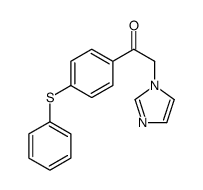 2-imidazol-1-yl-1-(4-phenylsulfanylphenyl)ethanone Structure