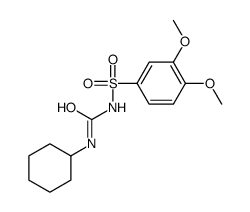 1-Cyclohexyl-3-(3,4-dimethoxyphenylsulfonyl)urea structure