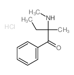 2-methyl-2-methylamino-1-phenyl-butan-1-one结构式