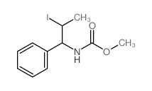 Carbamic acid,N-(2-iodo-1-phenylpropyl)-, methyl ester Structure