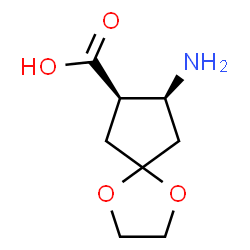 1,4-Dioxaspiro[4.4]nonane-7-carboxylicacid,8-amino-,(7R,8S)-rel-(9CI) picture