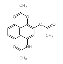 (4-acetamido-2-acetyloxy-naphthalen-1-yl) acetate Structure