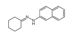 1-cyclohexylidene-2-(naphthalen-2-yl)hydrazine结构式