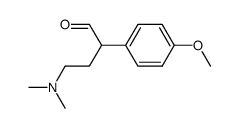 2-(p-methoxyphenyl)-4-(NN-dimethylamino)butanal结构式