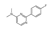 4-Dimethylamino-2-(4-fluorophenyl)pyrimidine结构式