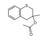 3-acetoxy-3-methylthiochroman结构式