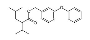 (3-phenoxyphenyl)methyl 4-methyl-2-propan-2-ylpentanoate结构式