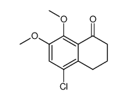 5-chloro-7,8-dimethoxy-3,4-dihydronaphthalin-1(2H)-one结构式