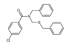 benzyl (N-benzyl-p-chlorobenzamido)methylsulfide结构式