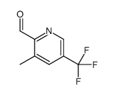 3-methyl-5-(trifluoromethyl)pyridine-2-carbaldehyde Structure