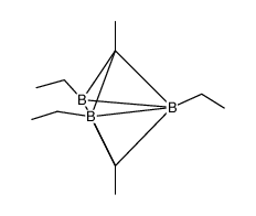 1,5-dimethyl-2,3,4-triethyl-1,5-dicarba-closo-pentaborane(5) Structure