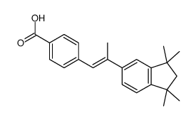 4-[(E)-2-(1,1,3,3-tetramethyl-2H-inden-5-yl)prop-1-enyl]benzoic acid Structure