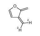 2-methylene-3-dideuteriomethylene-2,3-dihydrofuran Structure