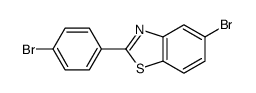 5-bromo-2-(4-bromophenyl)-1,3-benzothiazole结构式
