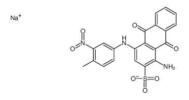 sodium 1-amino-9,10-dihydro-4-[(4-methyl-3-nitrophenyl)amino]-9,10-dioxoanthracene-2-sulphonate Structure
