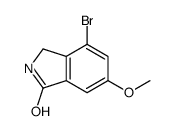4-溴-6-甲氧基异吲哚啉-1-酮结构式