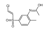 N-[5-(2-chloroethenylsulfonyl)-2-methylphenyl]acetamide Structure