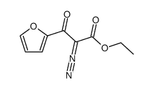 ethyl 2-diazo-3-(furan-2-yl)-3-oxopropanoate结构式