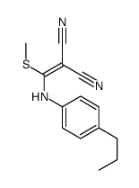 2-[methylsulfanyl-(4-propylanilino)methylidene]propanedinitrile Structure