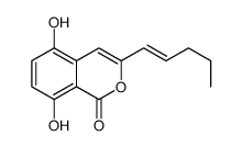 5,8-dihydroxy-3-pent-1-enylisochromen-1-one结构式