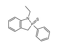 1-ethyl-2-phenyl-1,3-dihydrobenzo[d][1,2]azaphosphole 2-sulfide Structure