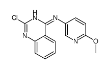 2-chloro-N-(6-methoxypyridin-3-yl)quinazolin-4-amine结构式