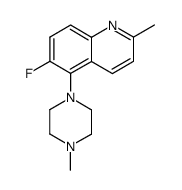 6-fluoro-2-methyl-5-(4-methyl-1-piperazinyl)quinoline Structure