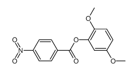 4-nitro-benzoic acid-(2,5-dimethoxy-phenyl ester)结构式