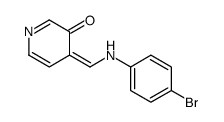 4-[(4-bromoanilino)methylidene]pyridin-3-one Structure