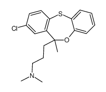 8-Chloro-6-methyl-6-(3-dimethylaminopropyl)-6H-dibenz[b,e]-1,4-oxathiepin Structure