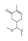 5-(dimethoxymethyl)-2-methylcyclohex-2-en-1-one结构式