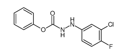 phenyl 2-(3-chloro-4-fluorophenyl)hydrazine-1-carboxylate结构式