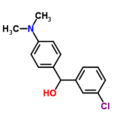 3-CHLORO-4'-(DIMETHYLAMINO)BENZHYDROL Structure