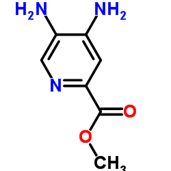 Methyl 4,5-diamino-2-pyridinecarboxylate structure