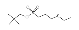 neopentyl 3-ethylthio-1-propanesulfonate结构式