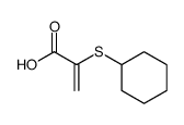 2-cyclohexylmercapto-acrylic acid Structure