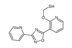 [3-(3-pyridin-2-yl-1,2,4-oxadiazol-5-yl)pyridin-2-yl]oxymethanethiol结构式