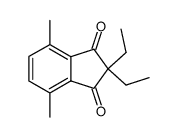 2,2-diethyl-4,7-dimethyl-indan-1,3-dione结构式